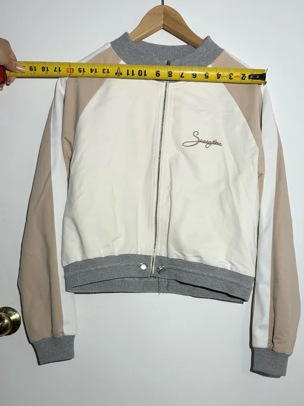 Beige & Cream Track Pants and Jacket Set Cotton - Image 10