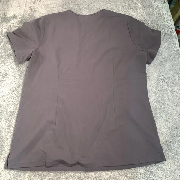 Figs V-Neck Short Sleeve scrub top Dark Gray - Image 7
