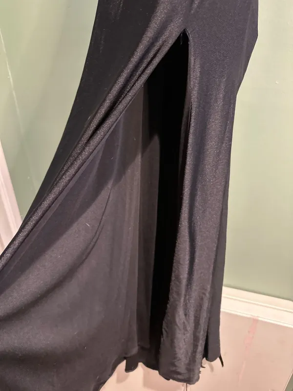 Amarra Black Maxi Dress Women 2 Dark Fairy Goth Whimsigoth Lace Up Y2K - Image 6