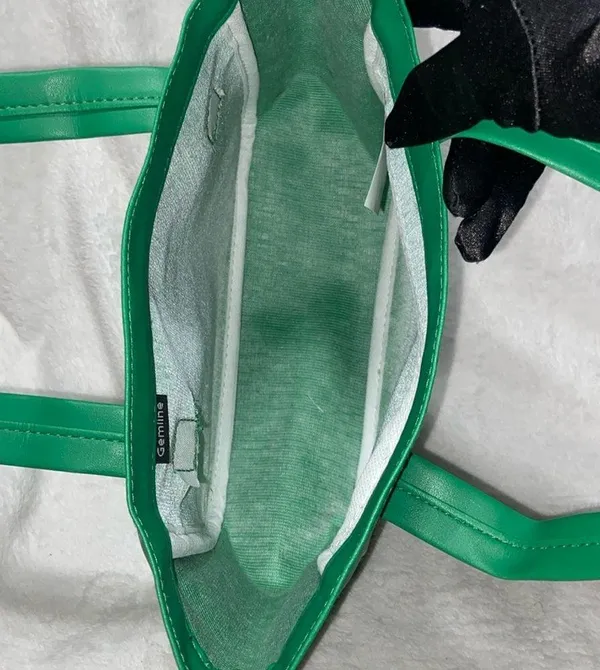 Rehab Green mini Tote Bag with White Accents - Image 7