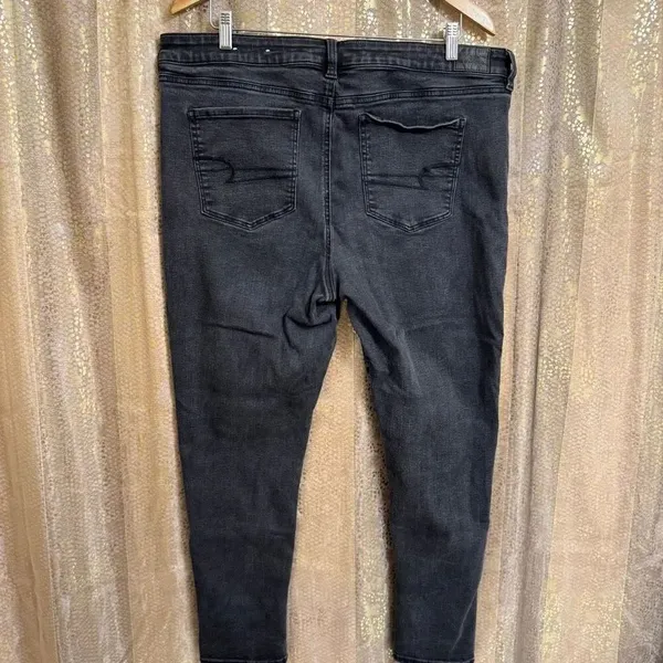 American Eagle Black Next Level Stretch High Rise Skinny Jeans Size 20 - Image 2