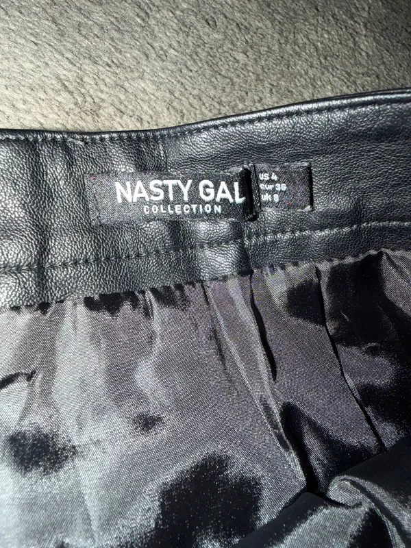 Nasty Gal striped leather skirt - Image 3