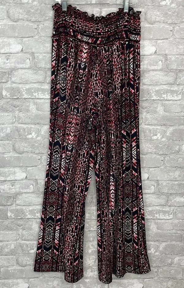 C’est La Vie Wide Leg Print Pant Black Size L - Image 4