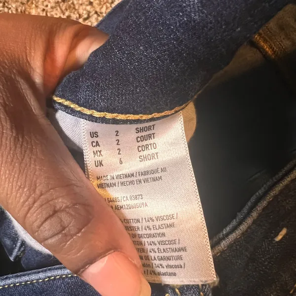 American Eagle Super Stretch X4 Dark Wash‎ Denim Jeans - Size 2 Short - Image 3