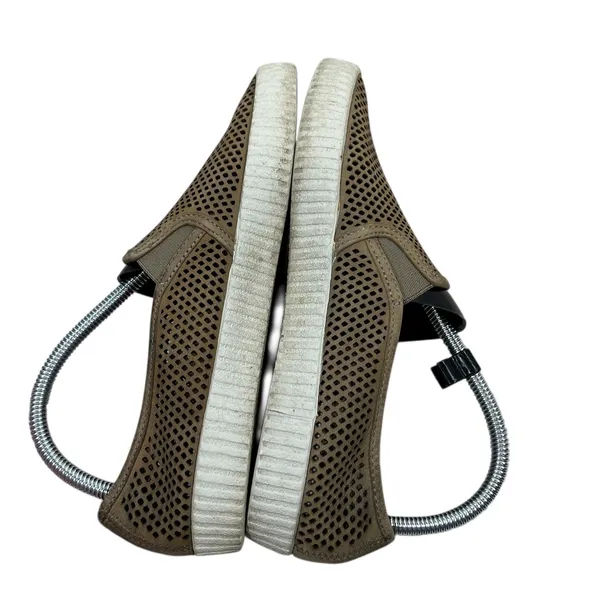 Frye Melanie Tan Perforated Leather Slip On Sneakers Shoes‎ Womens 8M 71288 - Image 7