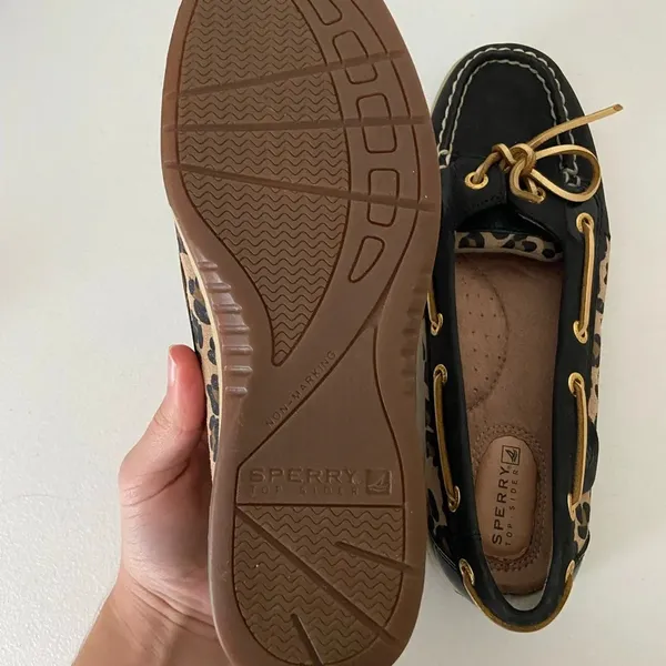 Sperry’s women’s leopard print slip on‎ shoes — size 7.5 - Image 5