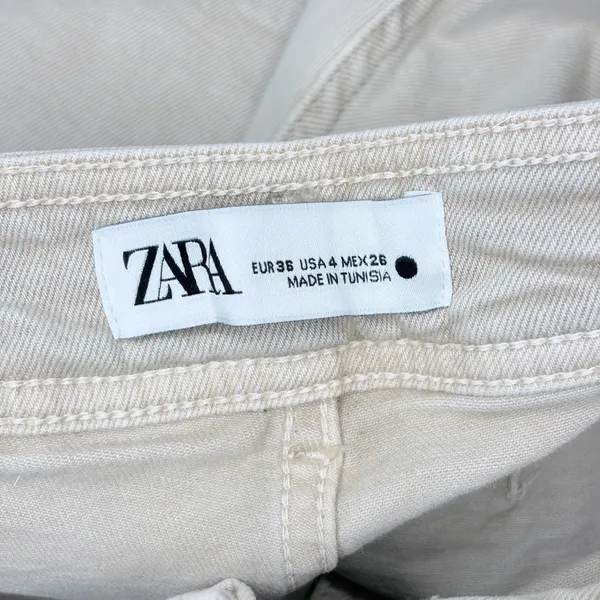 Zara Tan Marine Wide Leg Pants - Image 5