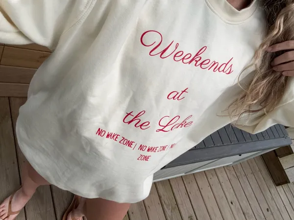 Weekends at the Lake Gildan Heavy Blend Sweatshirt - Image 4