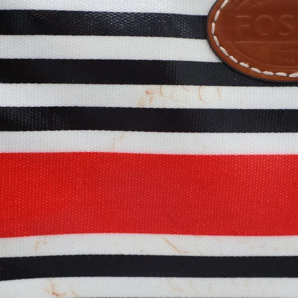 Fossil Keyper Womens Handbag Multicolor Striped Adjustable Strap Crossbody Bag - Image 5