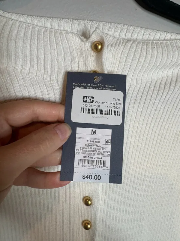 NWT Universal Thread white ribbed sweater dress - Image 4