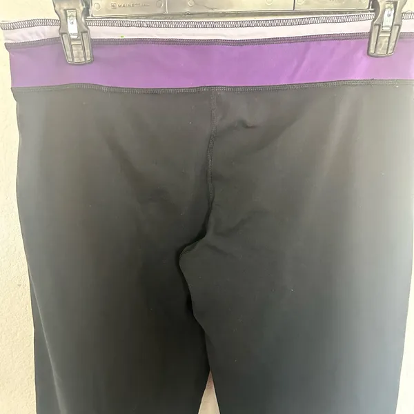 Alo Yoga Pants Leggings Wide Leg Small Black Purple Loose Fit CoolFit - Image 6