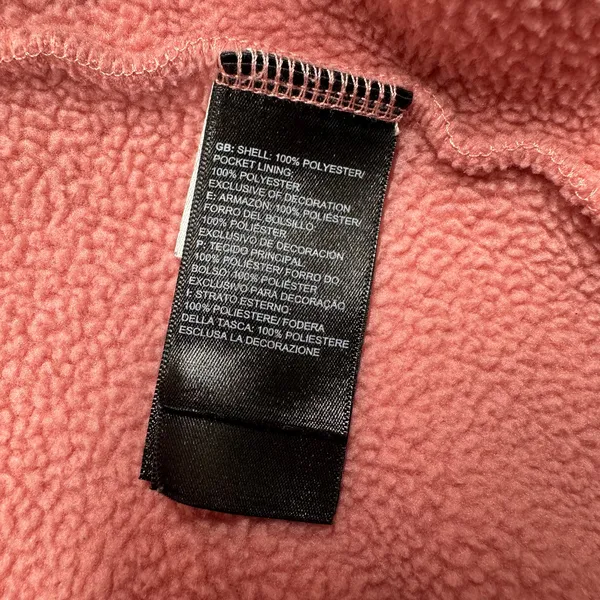 The North Face Womens Fleece Jacket Small Pink Full Zip Cozy Sherpa - Image 5