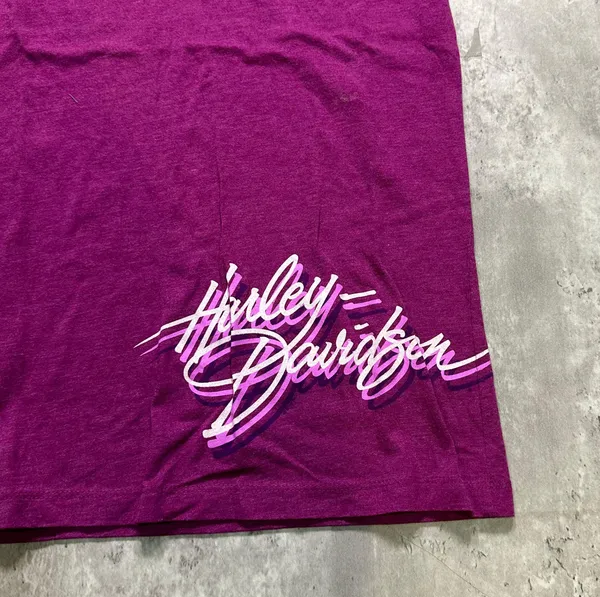 Harley Davidson Y2k Pink Shirt Wisconsin - Image 2