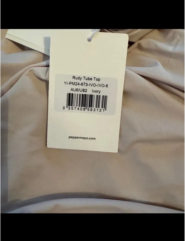 Peppermayo Exclusive - Rudy Tube Top - Ivory - Image 4