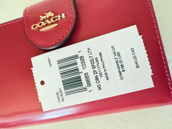 coach Medium Corner Zip Wallet cw526 - Image 6