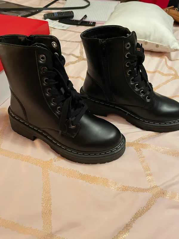 True Craft Black Combat Boots NEW!! - Image 6