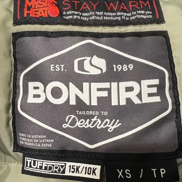 Bonfire Snowboard Jacket Size XS - Image 13
