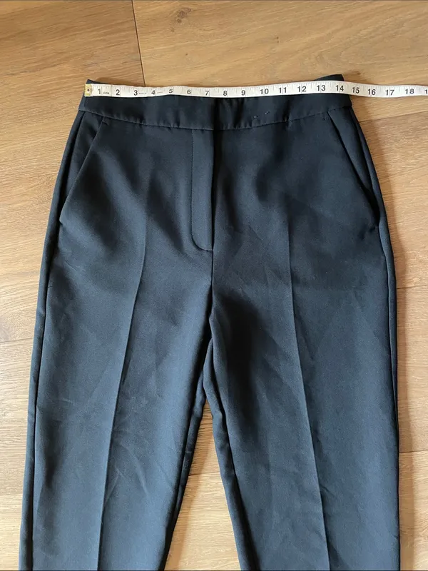 Abercrombie & Fitch High Rise Cuffed Tailored Straight Pants Size 28 Short - Image 10