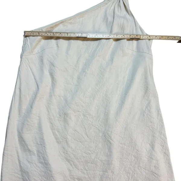Antonio Melani Charlie One-shoulder Linen Blend Cream Shift Cocktail Dress sz 14 - Image 10