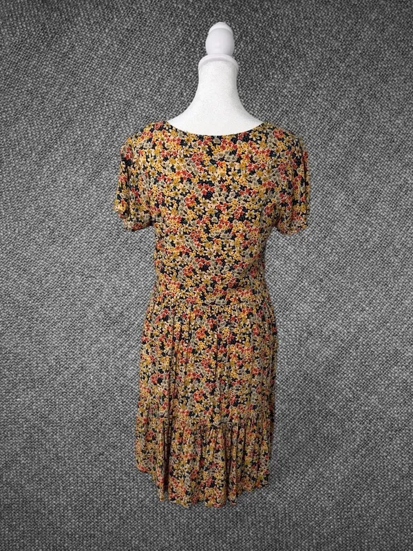 Floral Tiered Boho Mini Dress Size Small - Image 8
