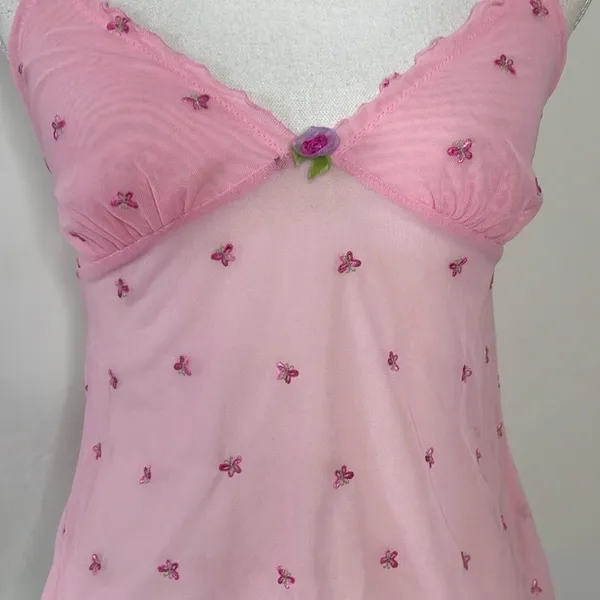 Y2K Victoria’s Secret Mesh Cami - Image 4