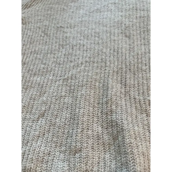 Banana Republic Size XS Beige Ribbed Wool Alpaca Blend‎ Crewneck Sweater Oatmeal - Image 2