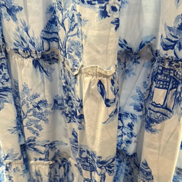 Crown & Ivy Blue and White Sleeveless Sundress - Image 2