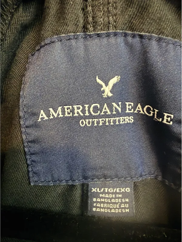 American Eagle Women’s XL Black Lyocell Moto Jacket Asymmetrical Zip - Image 3