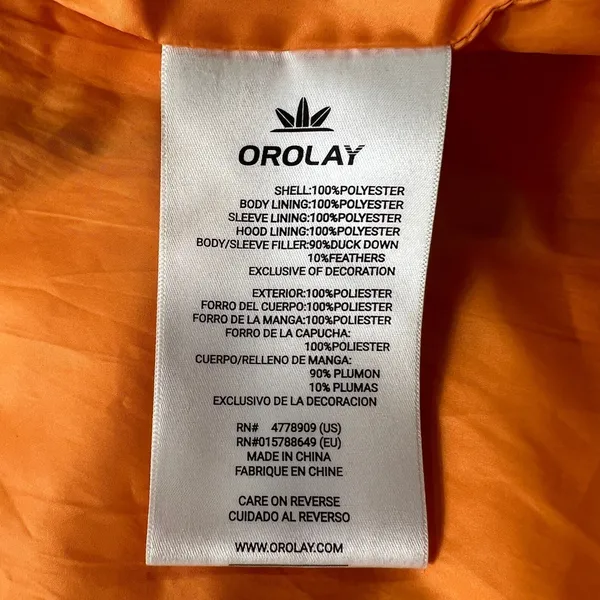 Orolay Women's Long Thickened Down Jacket Puffer Coat‎ Hooded Black XL Y2K - Image 6
