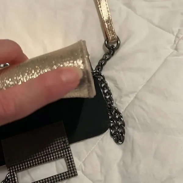 TopShop Gorgeous gold crossbody handbag EUC - Image 7