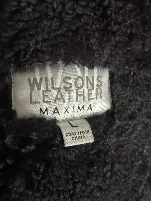 Wilsons Leather Jackets & Coats | Wilsons Leather Black Faux Shearling Teddy L - Image 5