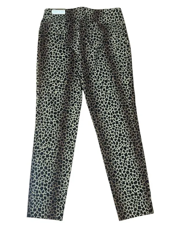 Cooper & Ella Boutique Women’s Leopard Print Skinny Ankle Wrinkle Free Pants NWT - Image 5