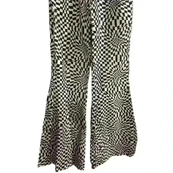 Princess Polly Women's Flared Checkerboard Pants Size 0‎ Black and White - Image 3
