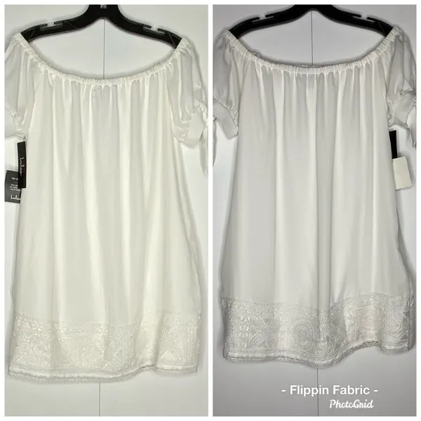 Lulu's Tunic Dress White NWT‎ - Image 3