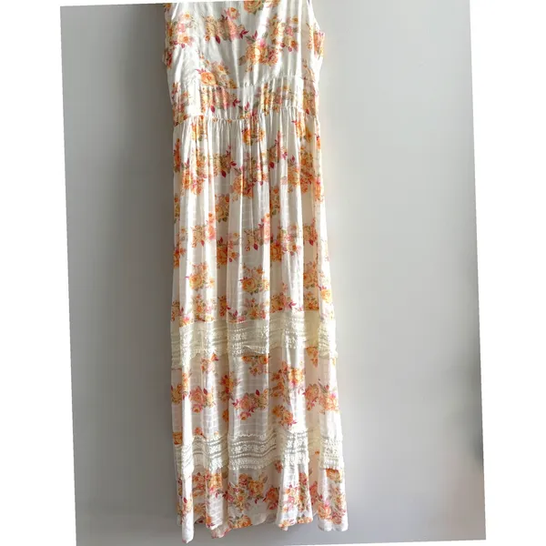 Audrey Parks Francesca's Women's Maxi Dress Floral Rayon Cottagecore Lace Small - Image 14