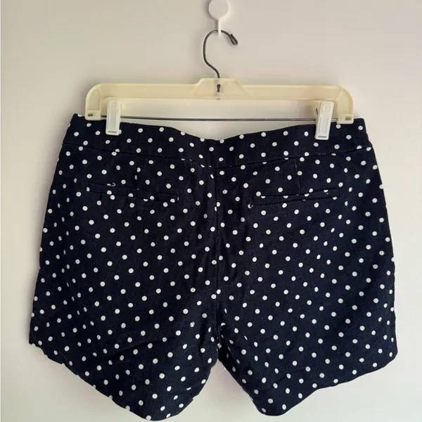 🛎️ Clearance J.Crew Navy-White Polka Dot Short Size-8 - Image 4