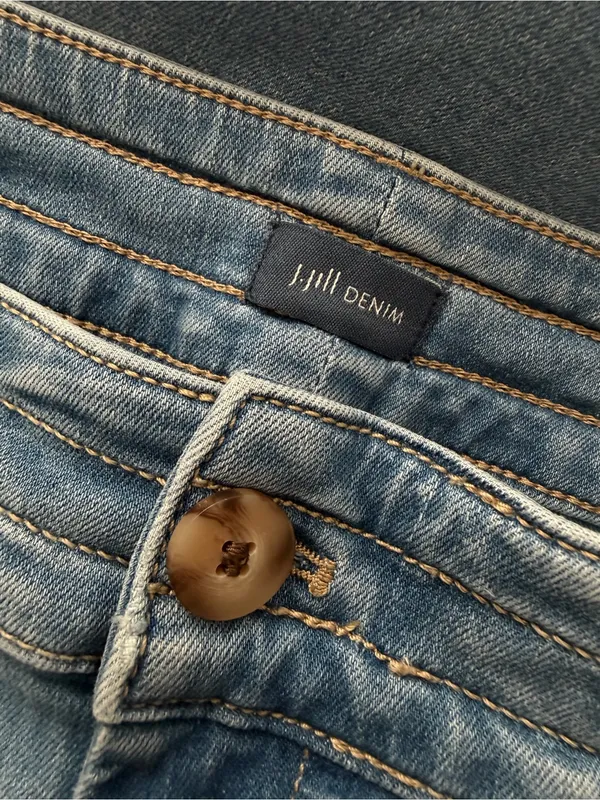 J. JILL High Rise Wide Leg Crop Jeans Size 14 - Image 7