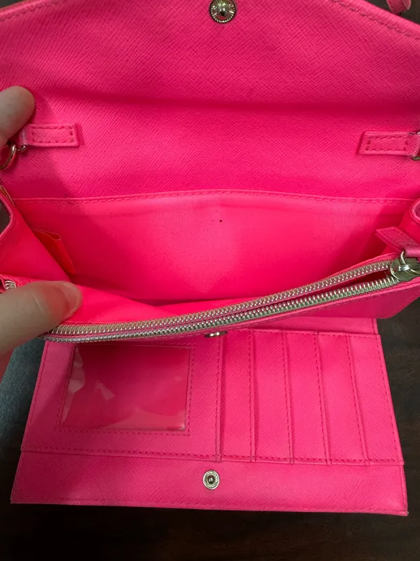 Victoria’s Secret Hot Pink Crossbody Purse - Image 6