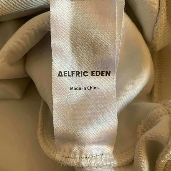Aelfric Eden Starcore Pink Towel Embroidery Oversized Hoodie Cream XS Y2K‎ - Image 10