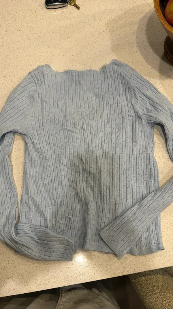 Light Blue Tie Top - Image 3