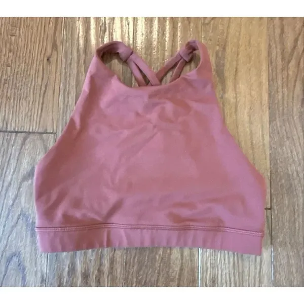 Lululemon energy high neck cross back bra copper coil 4 - Image 9