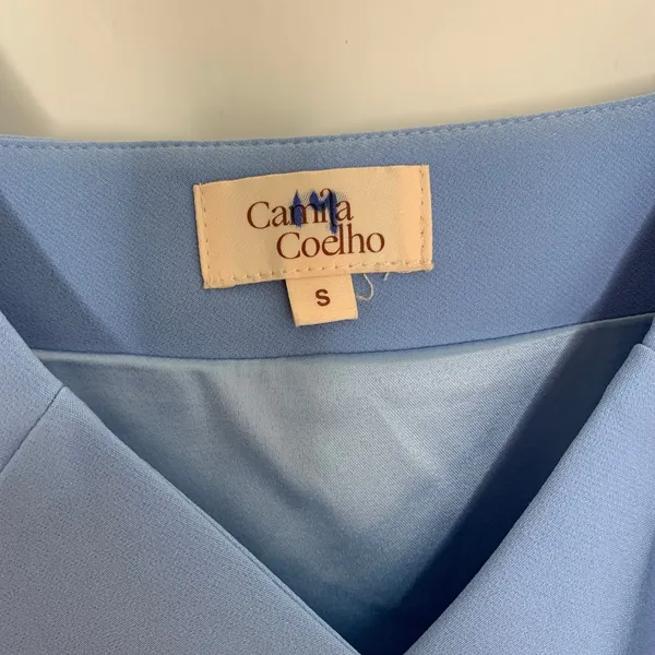 Camila Coelho Aaliyah Midi Dress Periwinkle Blue Womens Size Small - Image 14