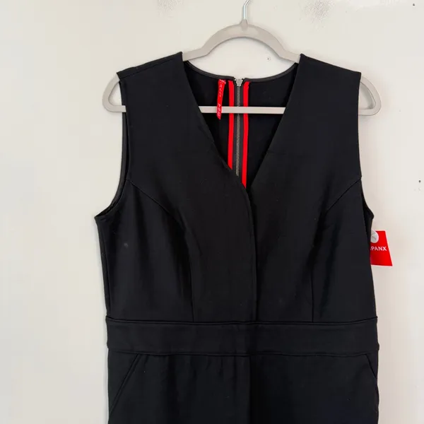 SPANX The Perfect Sleeveless Jumpsuit Black Large Petite NEW NWT - Image 5