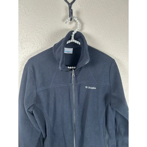 Columbia Fleece Jacket Women's Size Medium Black Gorpcore Outdoors Hiking Coat - Image 5
