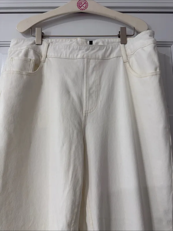 Halara Flex™ Zipper Pockets Washed Baggy Wide Leg Casual Jeans Size 12 - Image 2