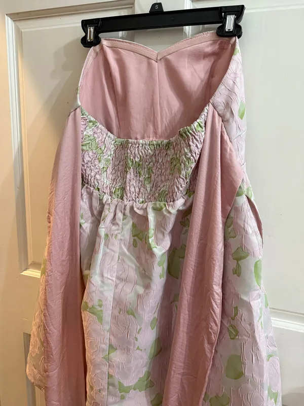 short floral dress Pink Size L - Image 3