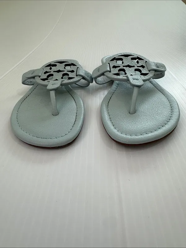 Tory Burch Miller Sandals Seltzer Blue, 7 - Image 4