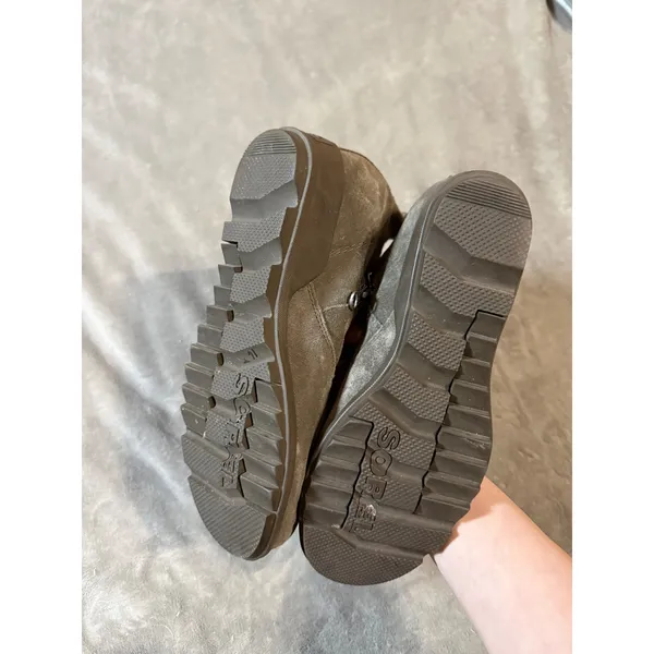Sorel Gray 8.5 Bootie Joan Of Arctic III Wedge Women's Ankle Suede‎ Zip - Image 5