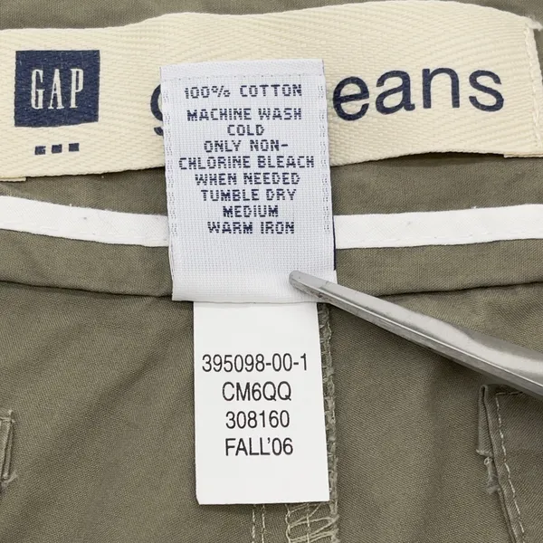 Y2K Gap Cargo Capris Women 16‎ Green Utility Cropped Gorpcore Indie Granola Girl - Image 10