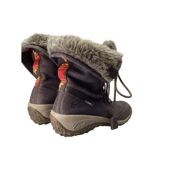 Cushe Brand Women's Winter Boot with Brown Leather & Faux Fur Liner‎ Sz 6 - Image 6
